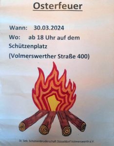 Read more about the article Osterfeuer in Volmerswerth